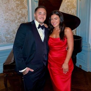 HOUSE OF CB - Red Corset Gown